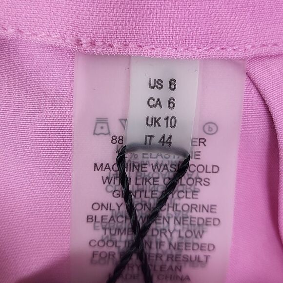 ELIE TAHARI Pink High-Waisted Trousers. Size 6 - Picture 9 of 10